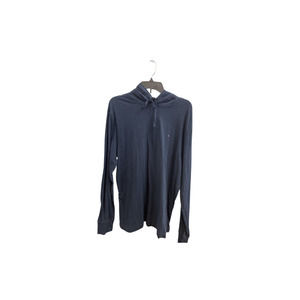 Tommy Hilfiger Navy Hoodie Long Sleeve Shirt - Size L - Men's Top